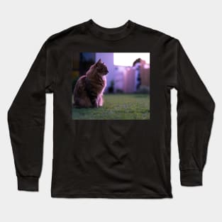 Magenta Kitty Long Sleeve T-Shirt